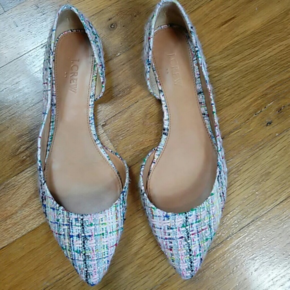 J. Crew Shoes - J. Crew Dorsey Tweed Flats-Size 8